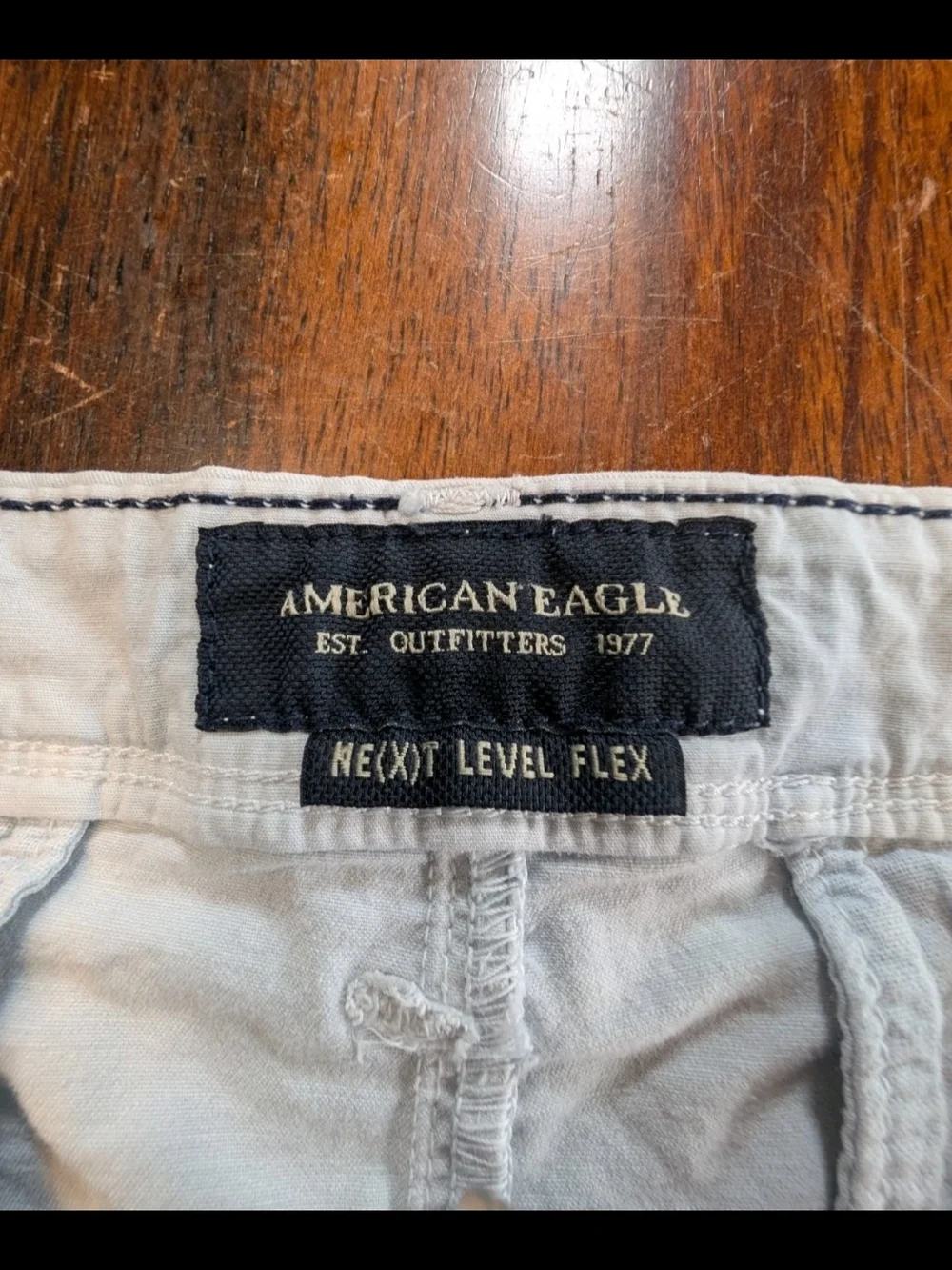 American Eagle Shorts Mens Size 32 Pale Blue Chino Casual Summer Cotton Used